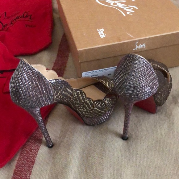 Christian Louboutin Silver/Gold Torsatoe 1… - Picture 6 of 6